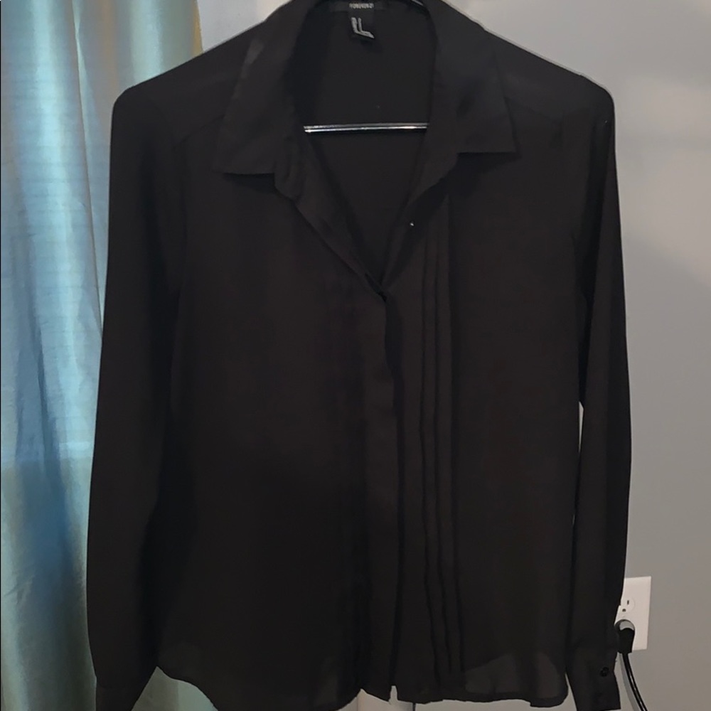 Perfect for the office black blouse!